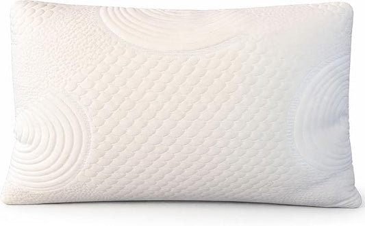 ORGANIC TEXTILES 100% Handmade Organic Shredded Latex Bed Pillow with Organic Cotton Removable Cover - (Travel, Pack of 1)