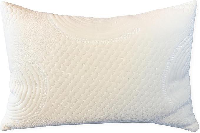ORGANIC TEXTILES 100% Handmade Organic Shredded Latex Bed Pillow with Organic Cotton Cover - (Queen, Pack of 1)