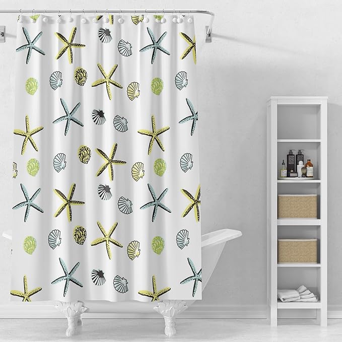 Shower Curtain Liner, 5G Shower Liners with 12 Rustproof Metal Grommets and Weighted Magnets, Waterproof Duty Shower Curtains for Shower Bathroom 72 x 72