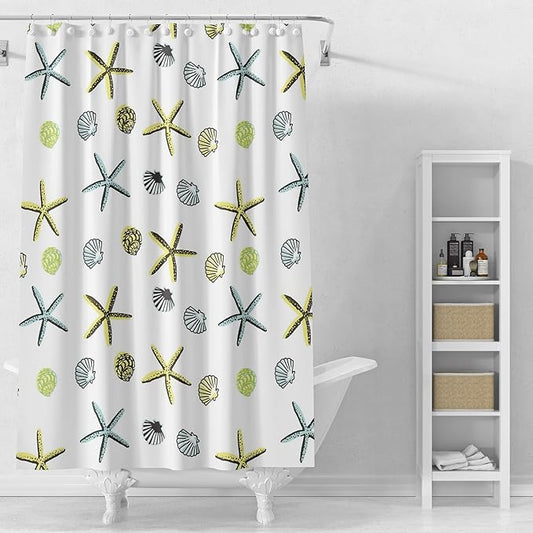 Shower Curtain Liner, 5G Shower Liners with 12 Rustproof Metal Grommets and Weighted Magnets, Waterproof Duty Shower Curtains for Shower Bathroom 72 x 72