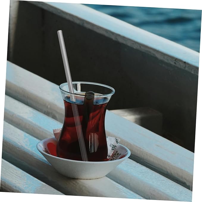 Hemobllo 18pcs Reusable Stainless Steel Straws Set with Polished Smooth Surface, Includes Straight and Bent Straws with Cleaning Brushes, for Boating and Family Gatherings