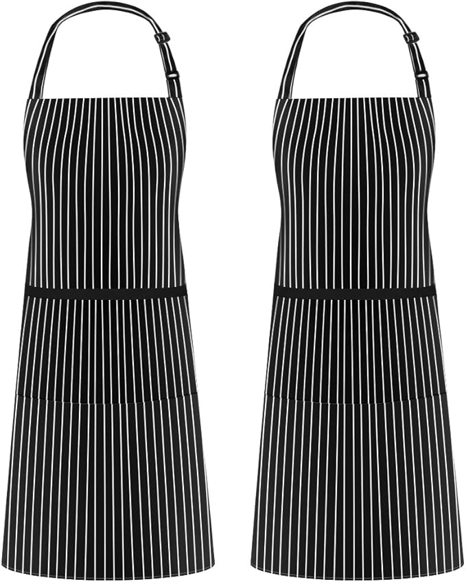 Syntus Apron for Men Women, Adjustable Cooking Kitchen Chef Aprons with 2 Pockets