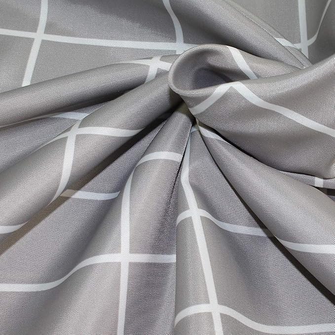 Premium Waterproof PEVA Shower Curtain, Bathroom Bathtub Curtain Liner with Rust Proof Metal Grommets and Hooks