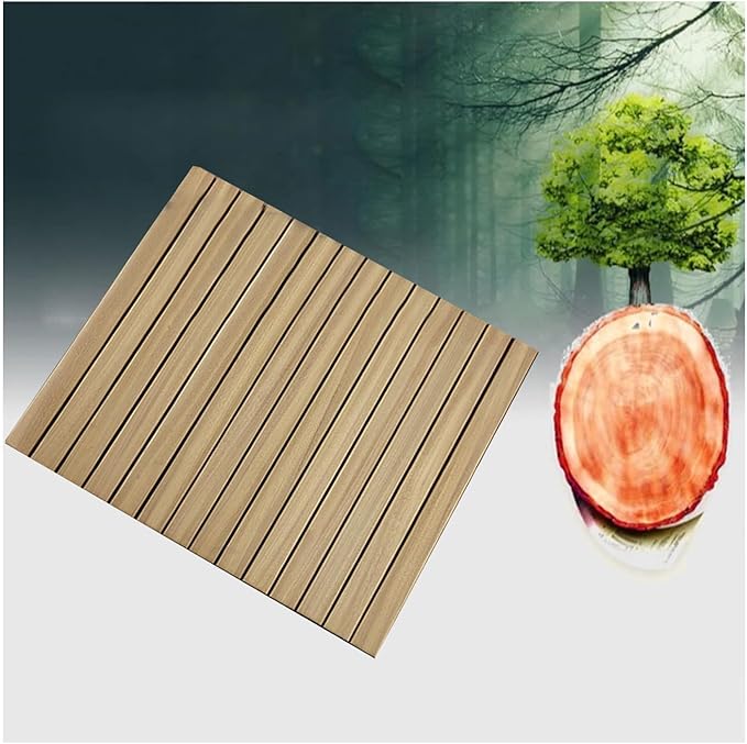 QWEASDF Natural Wooden Bath Mat,Duck Board,Wooden Shower Mat,Waterproof Non Slip Solid,Bathroom Bamboo Bath Mat,Use for Kitchen Bedroom Bathtub Toilet Doormat,Customizable(75x110cm/30x43in)