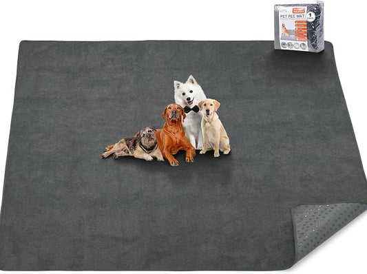 Dog Pee Pad Washable 82x120 Extra Large,Absorb Reusable Whelping Pads, Non-Slip Puppy Training Pads, Waterproof Floor Mat for Potty Training, Playpen,Incontinence,Housebreaking,Bed