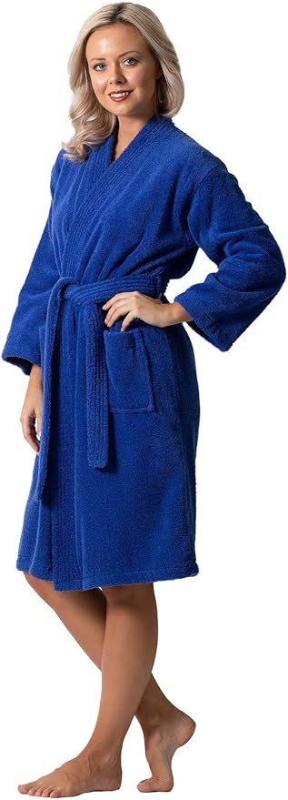 Luxurious Turkish Terry Kimono Collar Super-Soft Terry Absorbent Bathrobes for Women
