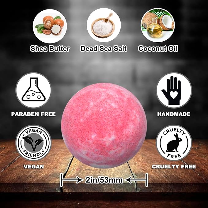 Best Best Bath Bomb Gift Set for Women - 50 Individually Wrapped Bath Bomb Bulk -Organic Moisturizing Bath Balls for Women Men & Kids. Party Favors for Adults & Teens. Sulfate Free Bathbombs!