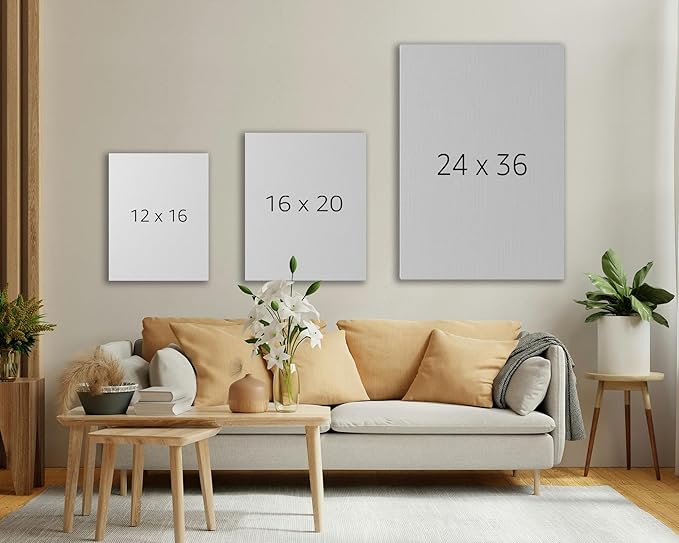 Y2K BOO Organic Abstract Shapes Wrapped Canvas Wall Art Minimalist Botanical Silhouette Earth Tones Terracotta 24x36 Inch Gallery Stretched Modern Home Wall Art Decor