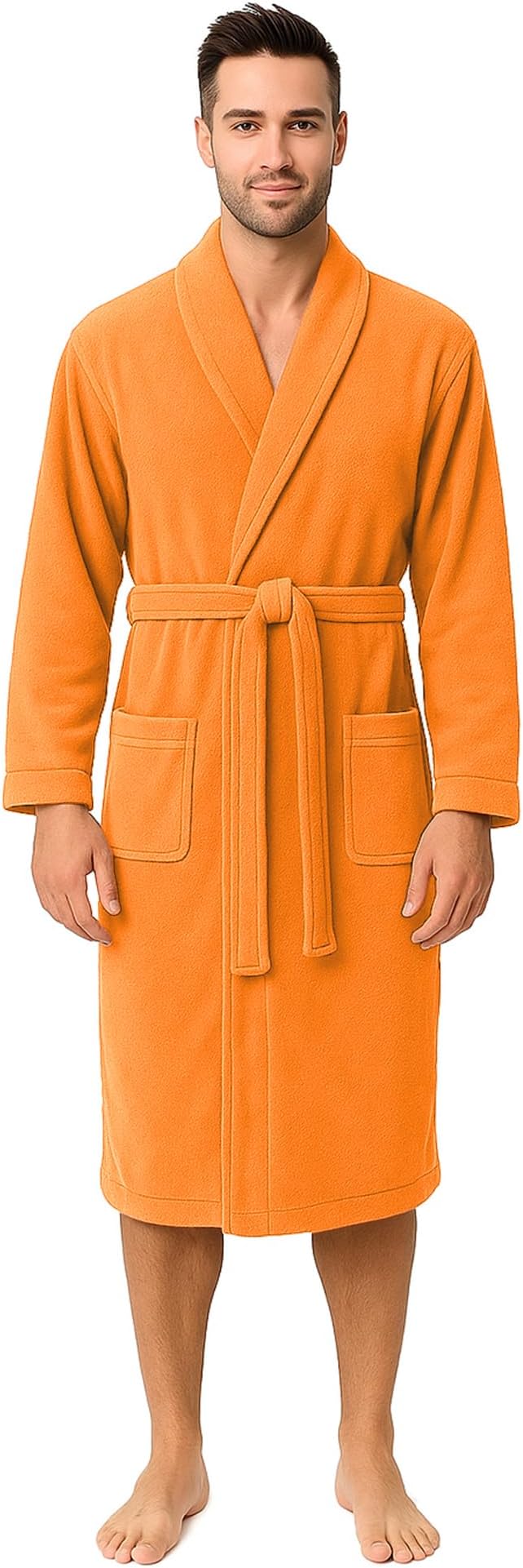 RIVERSIDE Premium 100% Cotton Terry Bathrobe For Women and Men - Soft Towel Robes with Shawl Collar Ajdustable Belt & Pockets