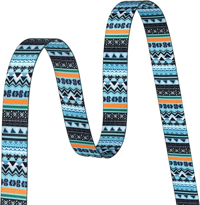 MarukoPet Dog Collar, Adjustable for Small Medium Large Dogs Puppy, Cute Design with Bohemia Floral Tribal Geometric Patterns Boys Girls Dog Collar(Green Bohemia-M)