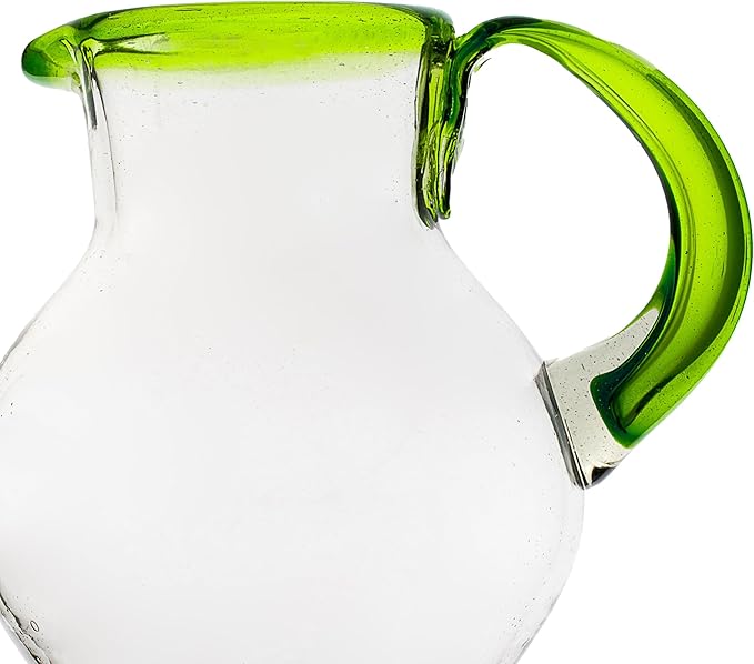 10 Strawberry Street Lime Rim Mexican Glassware, Pitcher