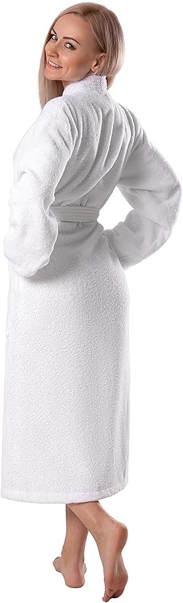 BAGNO MILANO Women's Robe, Certified Organic Turkish Soft Cotton Kimono Bathrobe for Women
