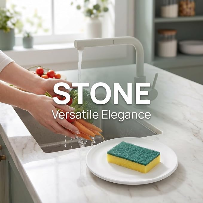 3pcs Diatomite Stone Round Soap Dish & Tray - 4'' Water Absorbing Soap Holder for Bathroom Kitchen Sink, Quick Dry Sponge Holder, White