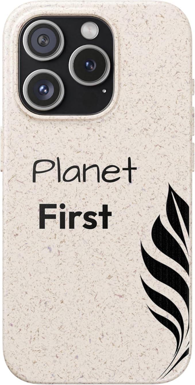 Eco-Friendly Biodegradable Phone Case - Planet First, Compatible with iPhone 16, 15, 14, & Samsung 22, 21, 20, All Versions