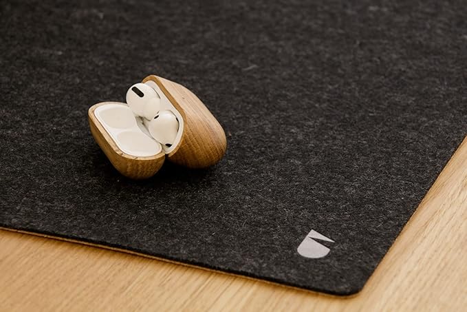 OAKYWOOD Felt Desk mat Anthracite Grey L 30 x 90 x 0,3 cm