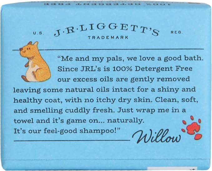 J.R.LIGGETT'S Small Animal Shampoo Bar, Natural Cleansing Bar for Rabbits, Guinea Pigs, Ferrets, and Small Pets, Gentle Hypoallergenic Formula, Detergent-Free, 3.5 oz