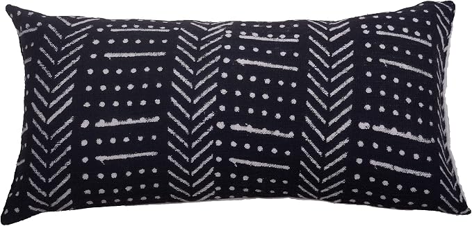 Trade Star Designer Pillow Case for Bedroom 100% Cotton Pillow Cover Indian Lumbar Modern Boho Pillow Case Spring Fall Decor Cushion Cover with Zipper Handcrafted Home Office 12x24 Inches