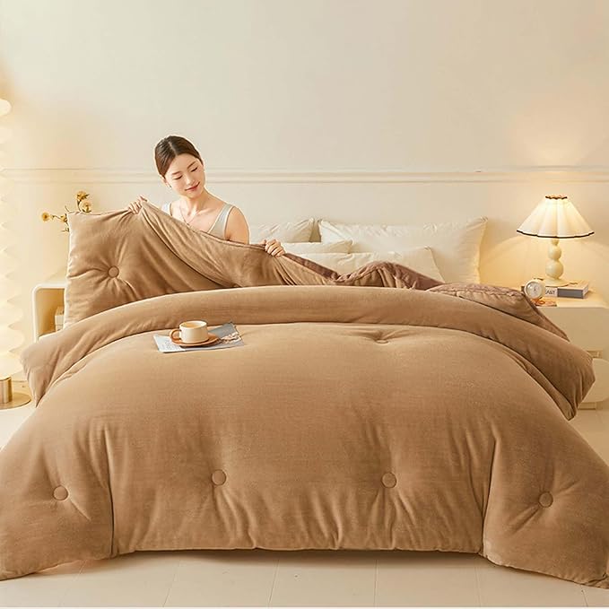 Luxury Down Alternative Comforter, Microfiber Duvet Insert, Quilted Blanket, All Season Soft Fluffy Lightweight Bedding, Hypoallergenic, Breathable, Machine Washable