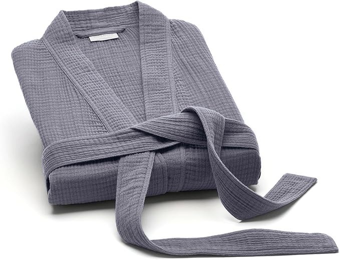 BOLL & BRANCH Dream Robe - 100% Organic Cotton - Ultra Soft, Lightweight, Breathable, and Pre Shrunk - Unisex