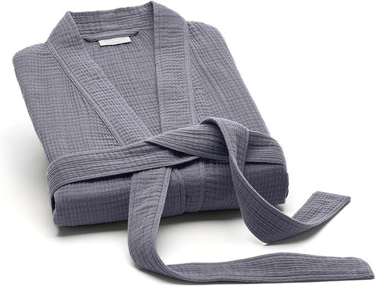 BOLL & BRANCH Dream Robe - 100% Organic Cotton - Ultra Soft, Lightweight, Breathable, and Pre Shrunk - Unisex