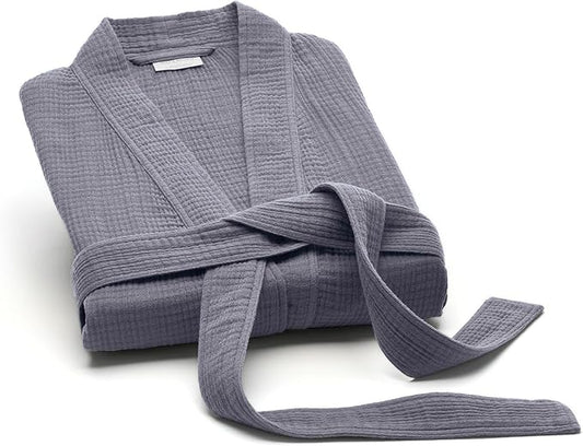 BOLL & BRANCH Dream Robe - 100% Organic Cotton - Ultra Soft, Lightweight, Breathable, and Pre Shrunk - Unisex
