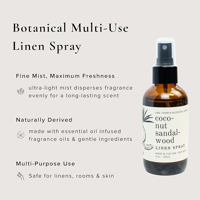 BROKEN TOP Organic Linen & Room Spray (Coconut Sandalwood)