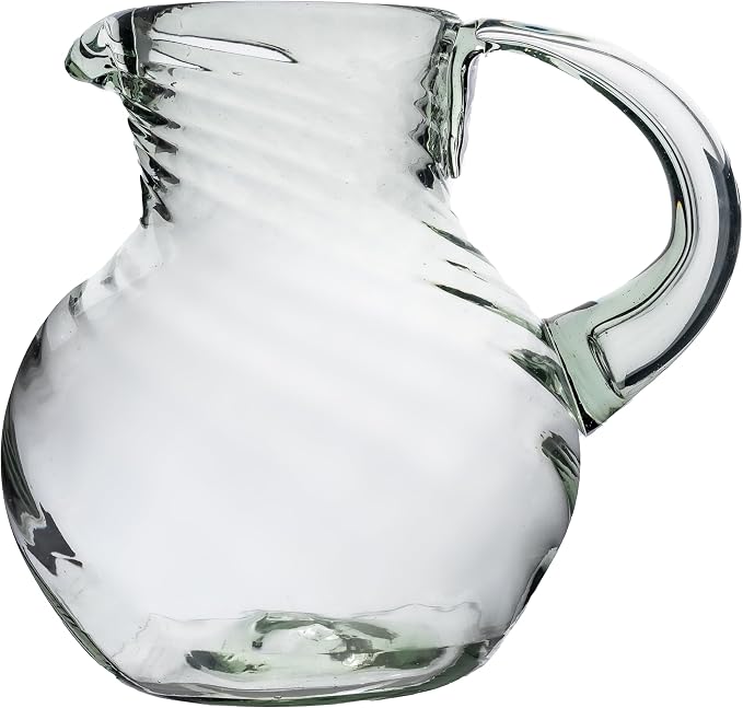 10 Strawberry Street Optic Swirl Mexican Glassware (Pitcher)