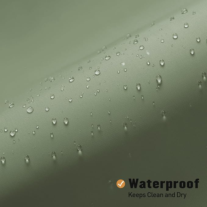MitoVilla Sage Green Fabric Shower Curtain Liner, Simple Shower Curtain or Liner for Modern Neutral Hotel Bathroom Decor, Waterproof Cloth & Machine Washable,72" W x 72" H