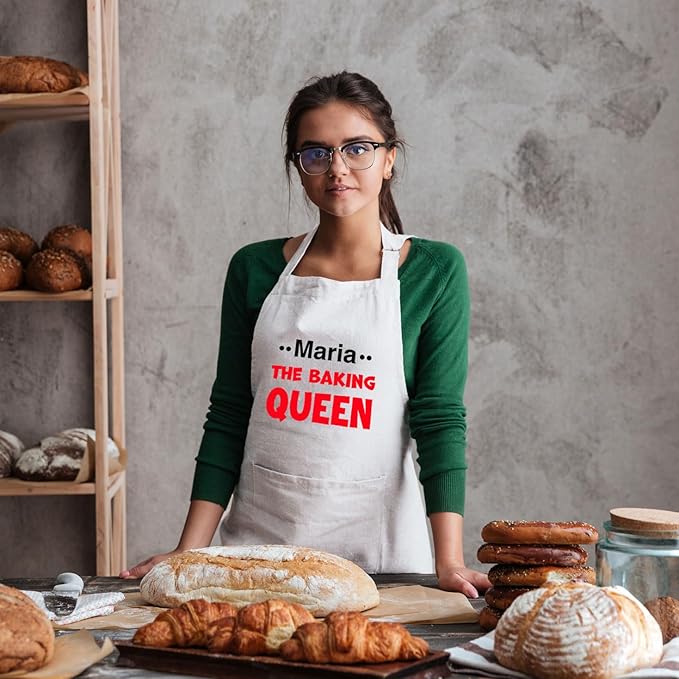 Chefs Aprons | Cooking Baking Grilling for Home Restaurant | Premium Kitchen Aprons with Double Pocket for Men Women