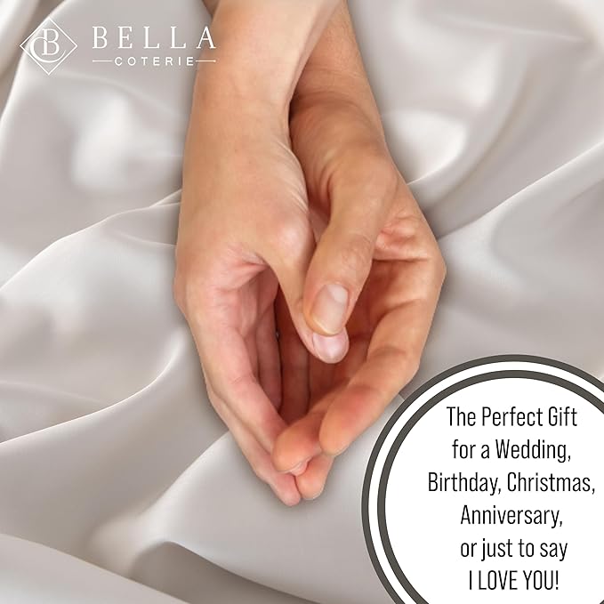 Bella Coterie | Luxury Bamboo Viscose King Size Pillowcase Set | 100% Organically Grown | Ultra Soft | Cooling | 2 Pcs [Vanilla Cream]