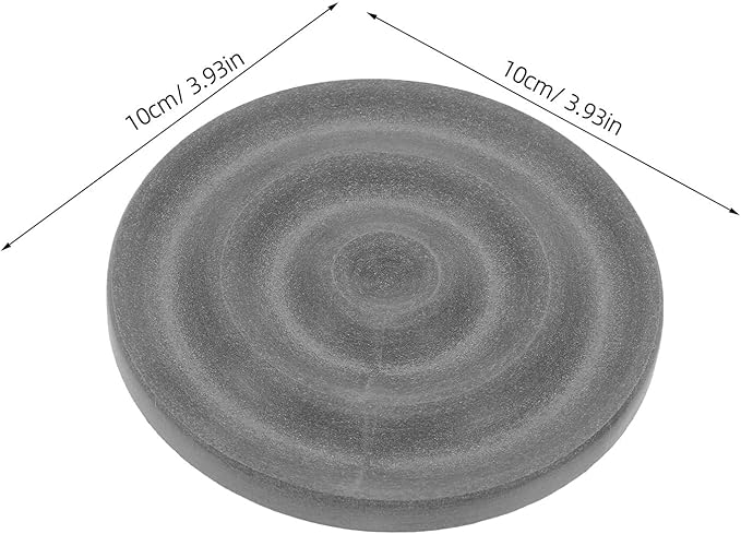 Diatomite Soap Dish: Compact Self-Dry Soap Container - Bathroom Accessory Stone Drying Mat for Kitchen Counter Countertop - Water Absorbing Coaster