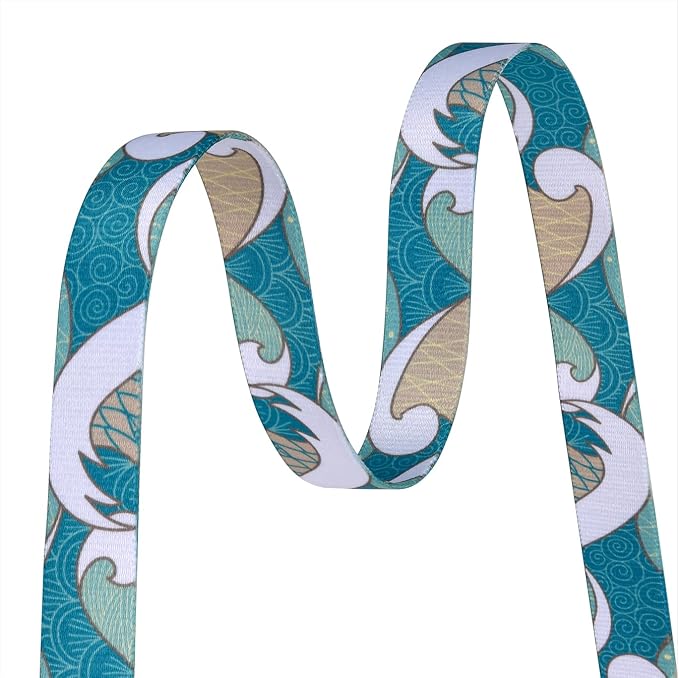 MarukoPet Dog Collar, Adjustable for Small Medium Large Dogs Puppy, Cute Design with Bohemia Floral Tribal Geometric Patterns Boys Girls Dog Collar(Sea Wave-S)