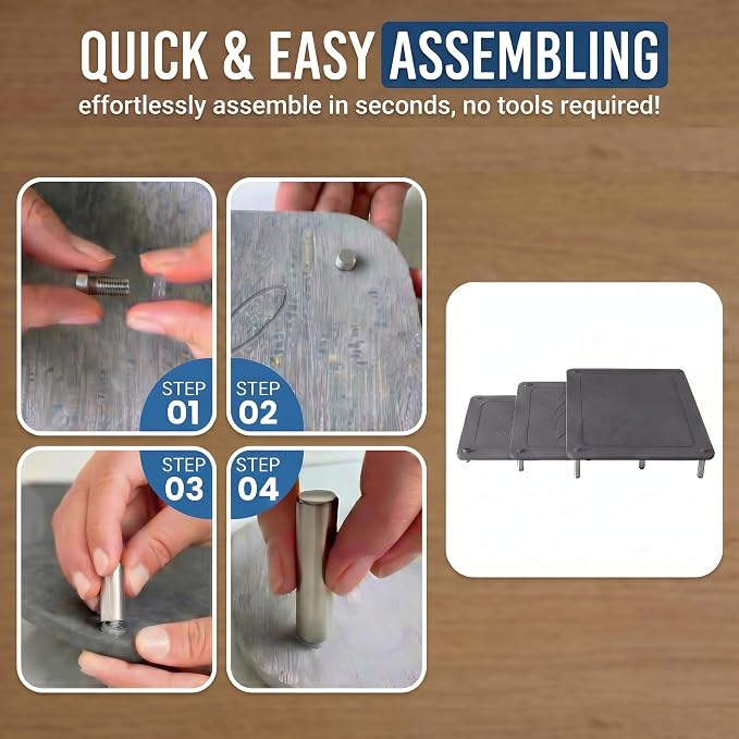 3-Pack Diatomaceous Earth Mat, Large Stone Drying Mat for Kitchen | Nesting Diatomite, Quick Dry, Non Slip, Heat Resistant（15.75"×11.81" & 13.19"×11.81" & 10.75"×11.81"）