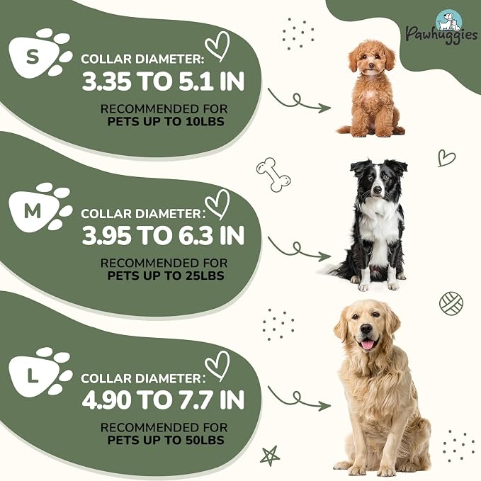 Green Dog Collar and Leash Set for Medium Dogs Soft and Breathable of 90% Rayon from Bamboo and 10% Polyester Comfortable Skin-Friendly, Adjustable Leash Set with Quick Release Buckle