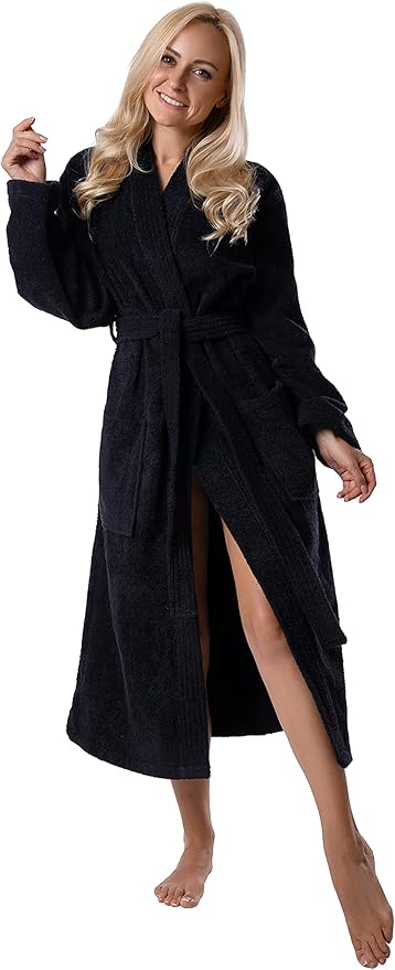 BAGNO MILANO Women's Robe, Certified Organic Turkish Soft Cotton Kimono Bathrobe for Women
