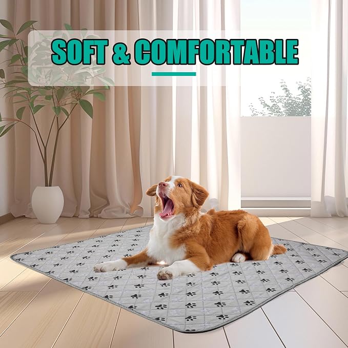 FURWEY 1 Pack Extra Large 72"X72" Washable Pee Pads for Dogs Super Absorbent Dog Training Pads Non-Slip Waterproof Pet Training Pads Mats Whelping Pads for Dogs Cats Puppy