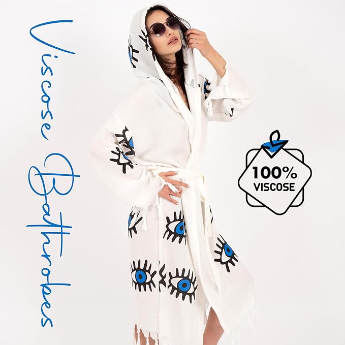 Robes for Women 100% Cotton Turkish Cotton Bathrobe for Men and Women