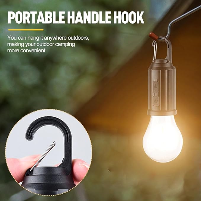 Solar Camping Lantern, Portable LED Solar USB Rechargeable Lantern Flashlight Emergency Hanging Light for Indoor Outdoor Home Power Outages Hiking Hurricane (1pcs)