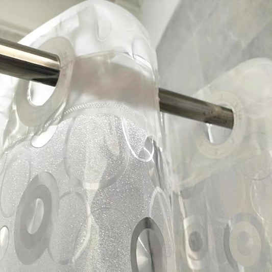 PEVA Shower Curtain Liner BaJiaoYe for Bathroom Shower Curtain,72" x 72 (Frosted Bubble)
