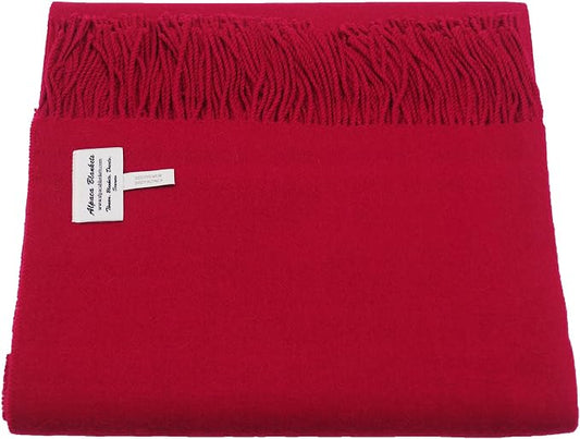 100% Baby Alpaca Throw Blanket, Our Solid Color Throw/Afghan