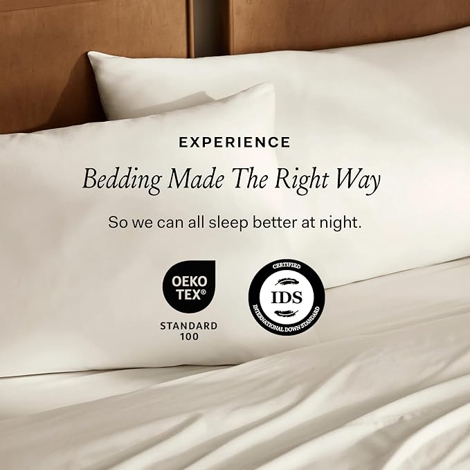 BOLL & BRANCH Down Duvet Insert - Full/Queen, Midweight - Luxury Shell - Cruelty-Free U.S. Down Bedding - Bafflebox, Maintains Loft