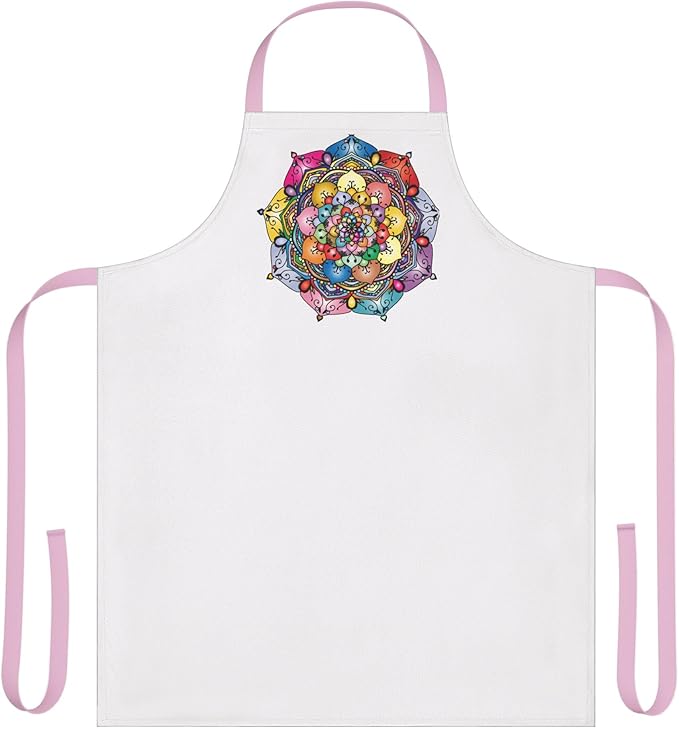 Colorful Floral Mandala Apron | Multicolor Straps