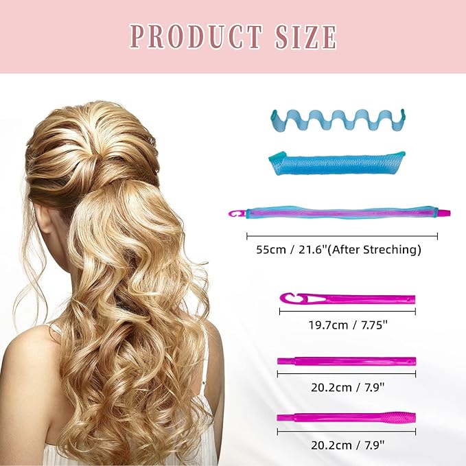 spiral hair curlers (21.8 Inch)