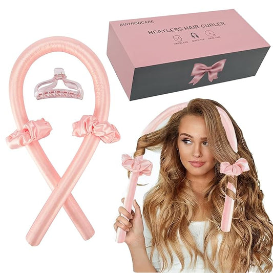 Heatless Curls Overnight,Hair Curlers to Sleep In,No Heat Satin Curling Rod Set,Eternal Muse Rollers,Sleeping Blowout Headband,Foam Curly Tie Ribbon Styling Tool for Long Hair Size 36.08