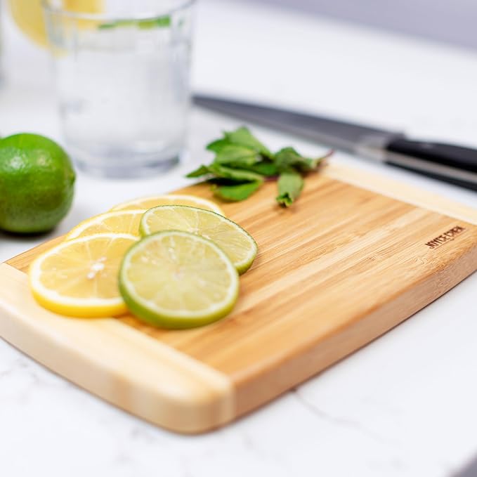 Joyce Chen Bamboo Cutting Board Set 5 Pack (Compact, Small, Medium, Large, and XL)