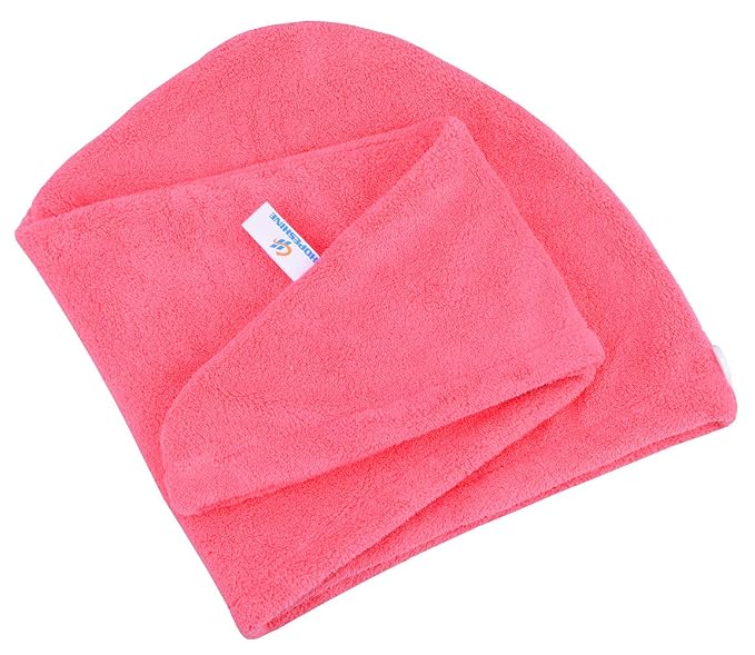 HOPESHINE Hair Drying Towel Twist Soft Shower Microfiber Towels for Curly Girls Hair Turban Wrap Fast Drying Ultra Absorbent Cap Great Gift for Women (3-Pack Dark Grey+Grey+Light Crimson)