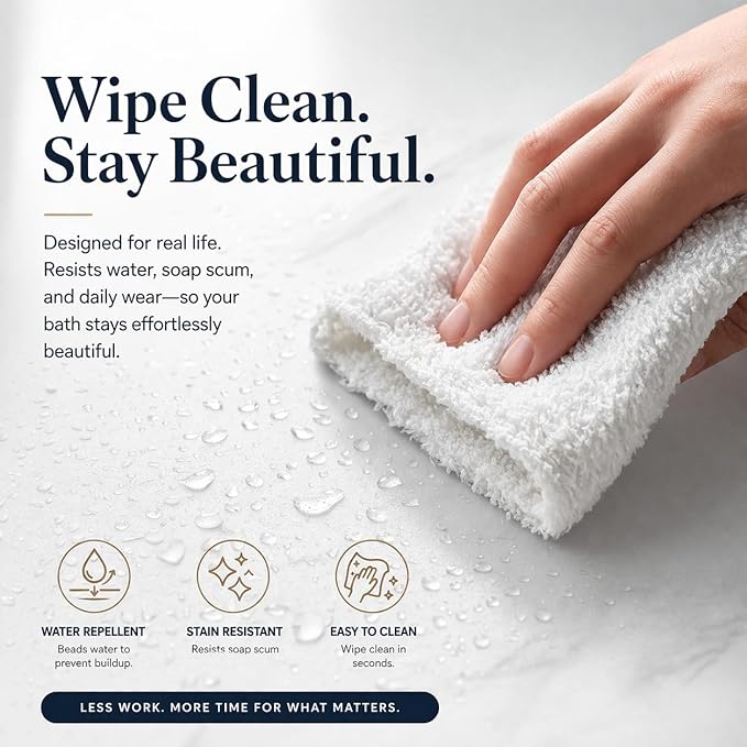 EHZNZIE Crystal Clear Shower Curtain Liner 54x72, PEVA Waterproof Bath Curtain, No Chemical Smell, 3 Weighted Magnets, Durable with Rustproof Metal Grommets