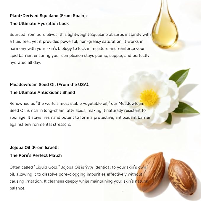 FEO Deep Cleansing Oil, Facial Cleansing Oil, Makeup Remover, Cleanses without Clogging Pores, Residue-Free, All Skin Types, Sensitive Skin, 1.01 fl. oz.