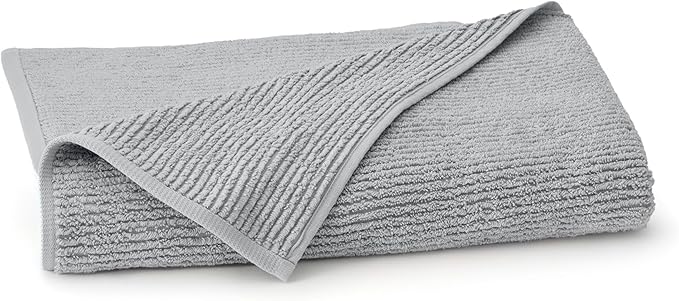 BOLL & BRANCH Turkish Ribbed Bath Sheet - Shore - 100% Organic Turkish Cotton - Oversized Soft Absorbent Quick Dry Luxury Spa Bath Sheet with Textured Rib Weave - Premium Comfort