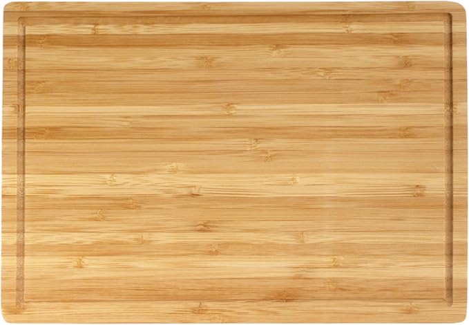 BambooMN Premium Thin Bamboo Cutting Board - 13" x 9" 0.40" - 1 Piece